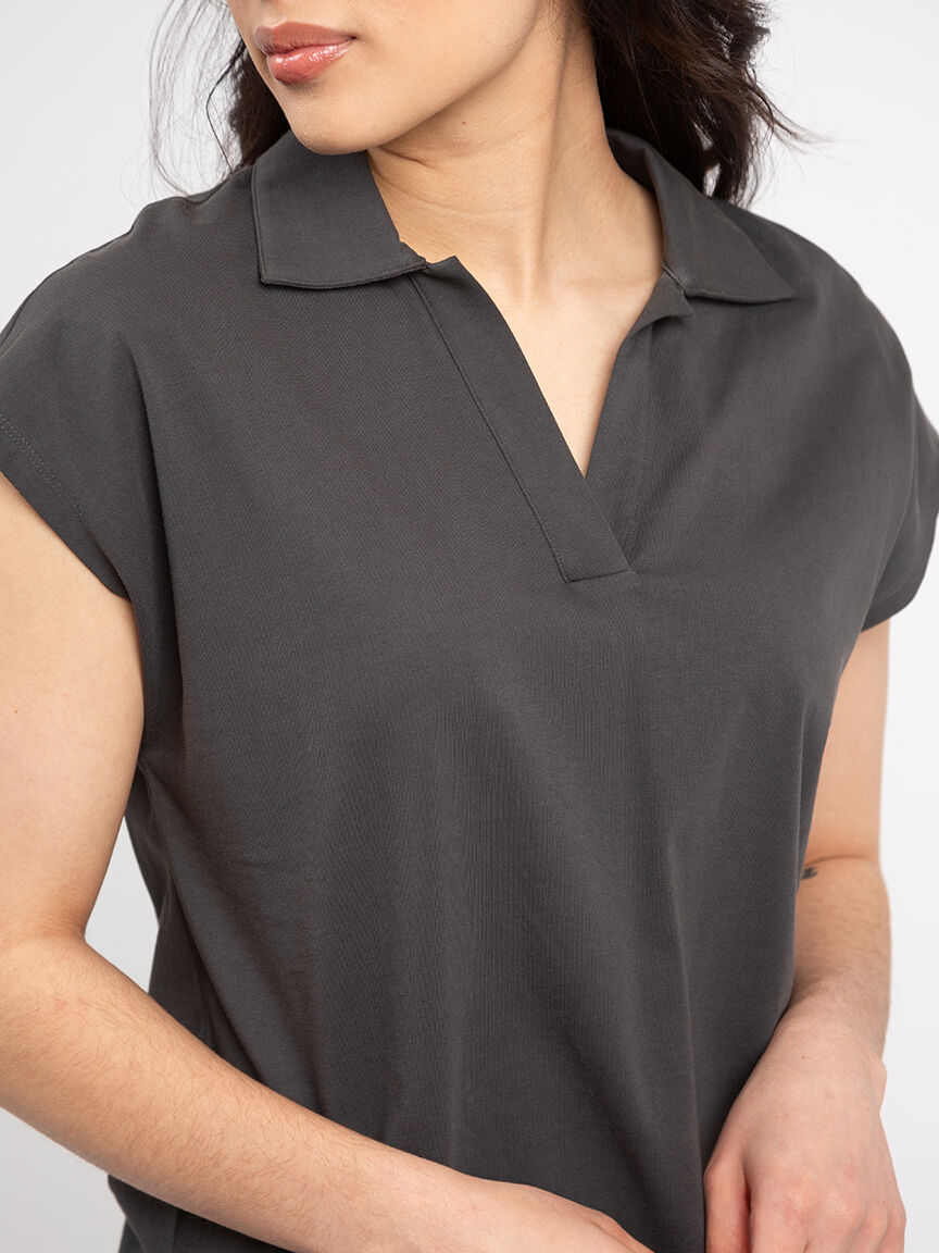 pearl johnny collar top Image 4