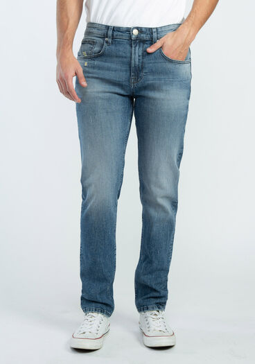 slim straight jeans, 