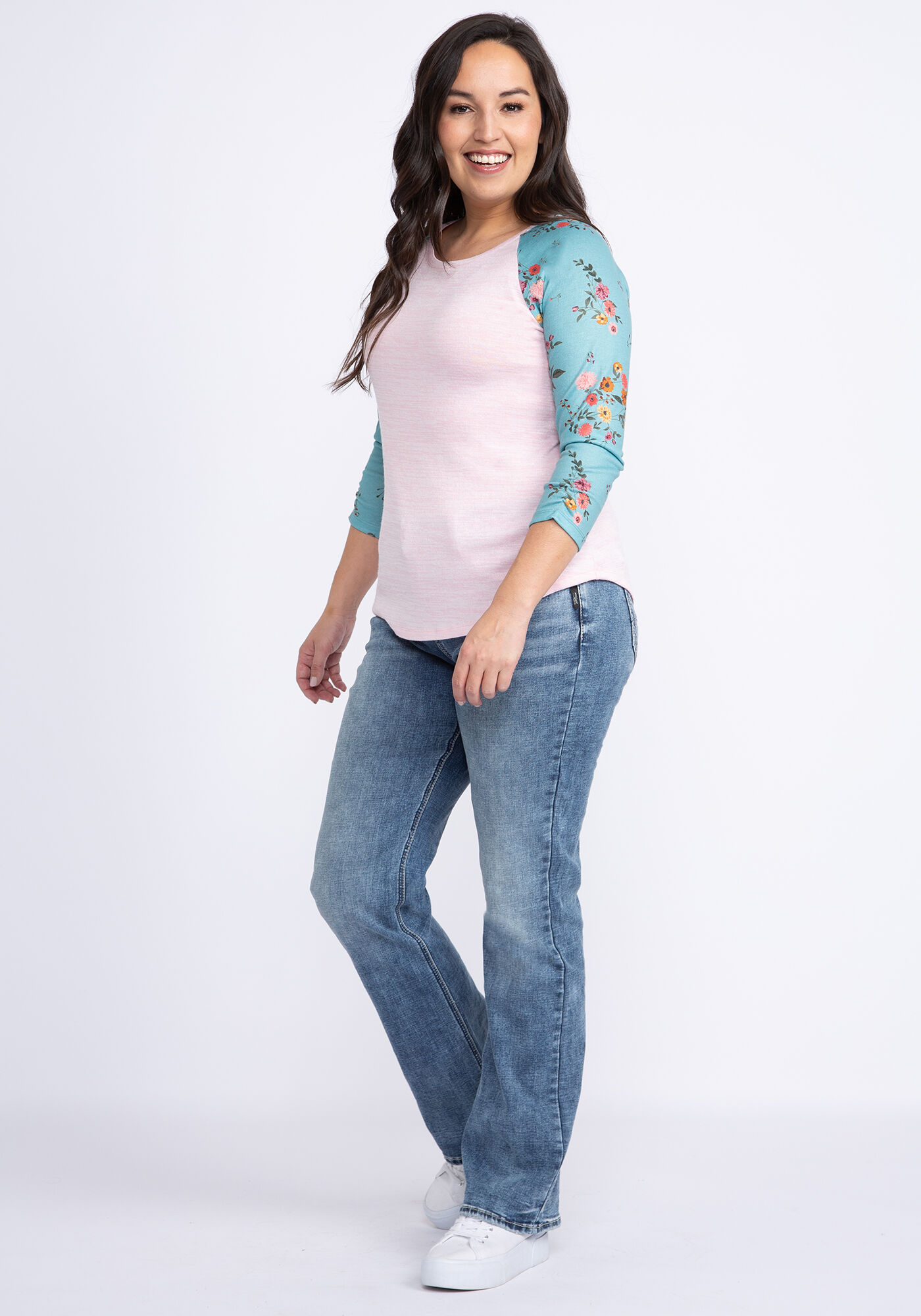 melinda printed 3/4 sleeve Image 3