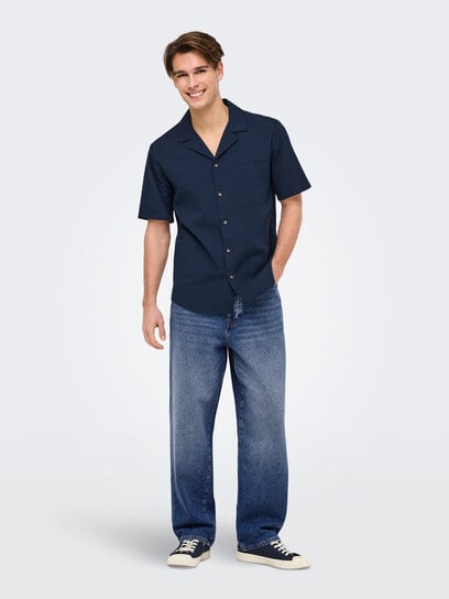 fade loose jean medium authentic fade loose jean medium authentic