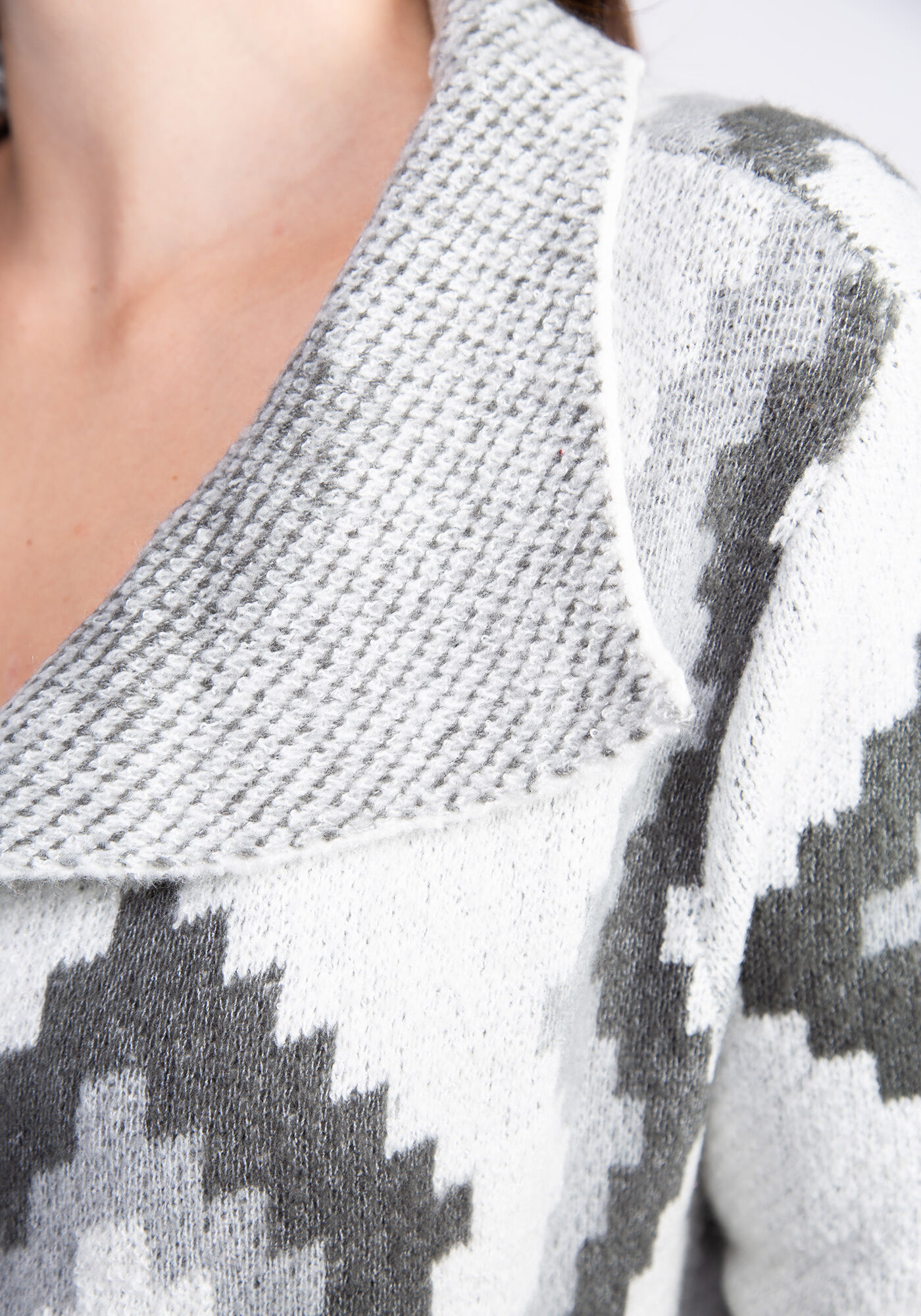 mossy jacquard coatigan Image 6