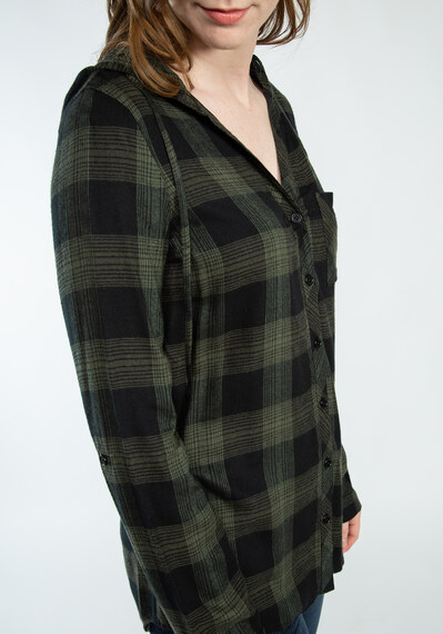 carder hooded button up shirt Image 5