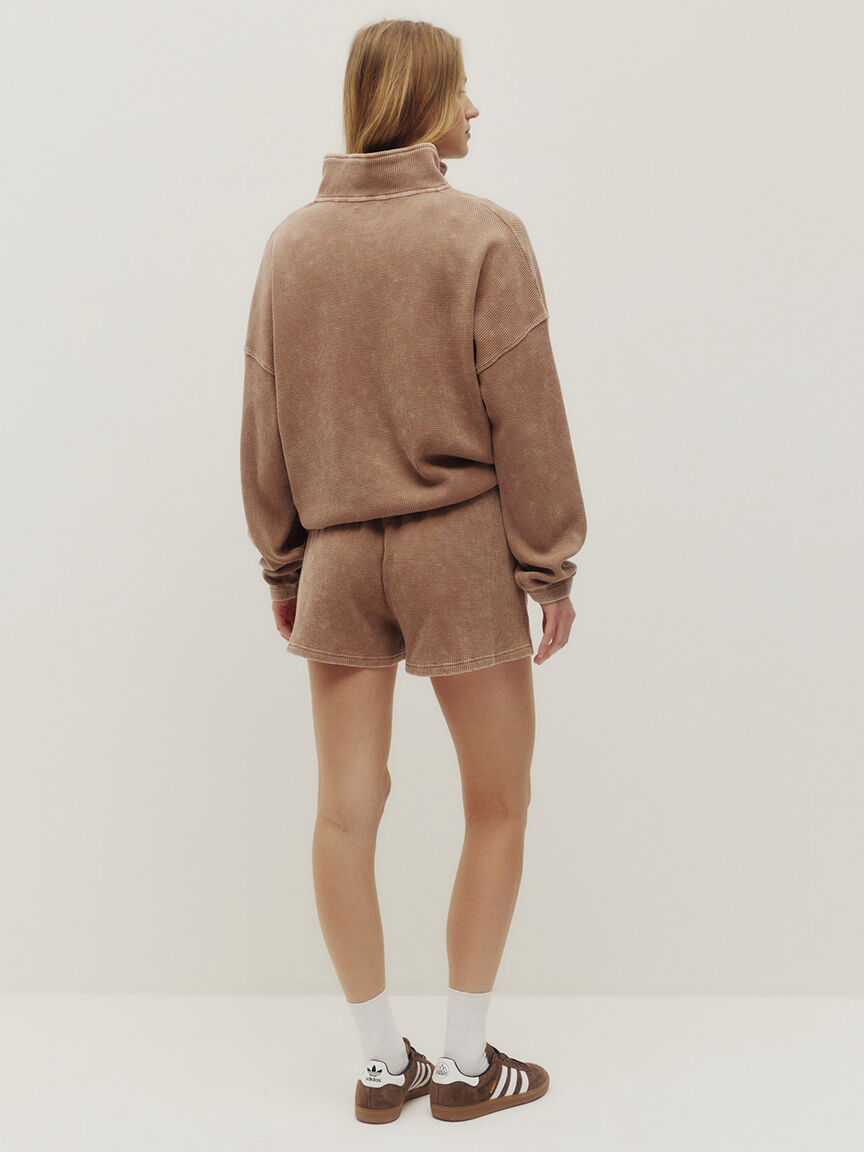 tyla waffle shorts Image 3