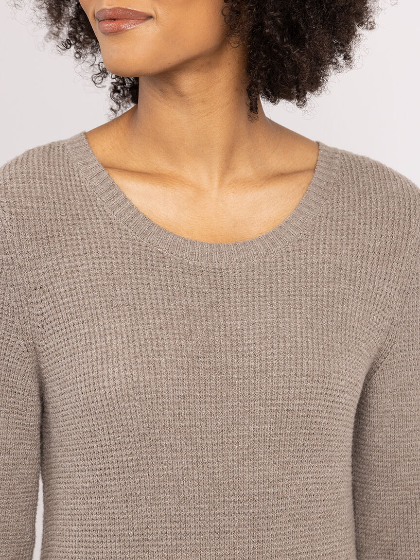 alaiya scoop neck knee length dress Image 3