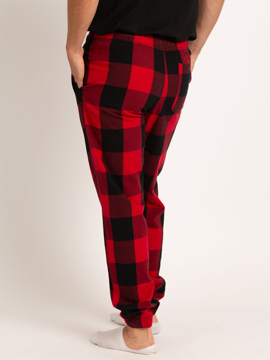 Plaid joggers outlet