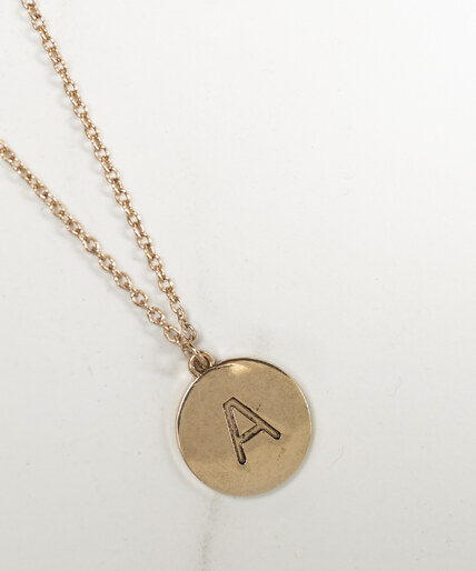 initial necklace - a Image 2