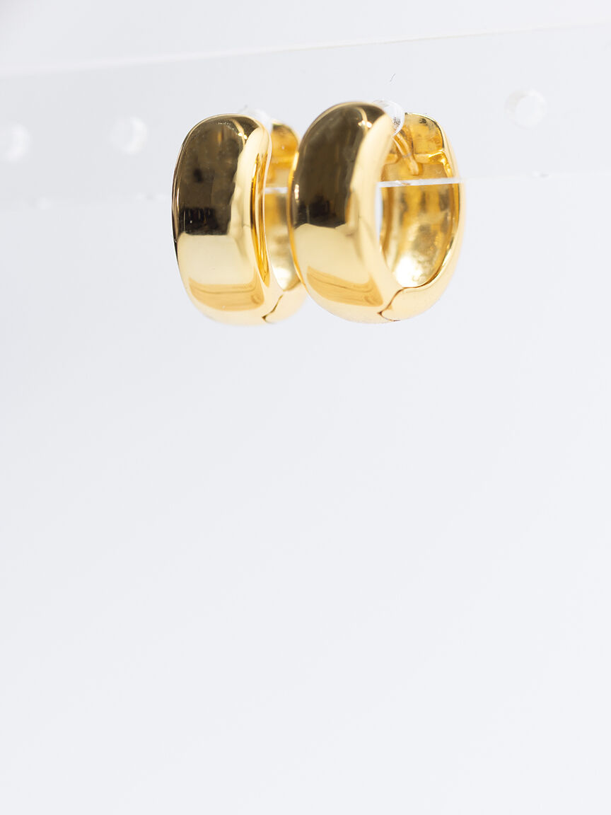 aurelia chunky hoop earrings gold