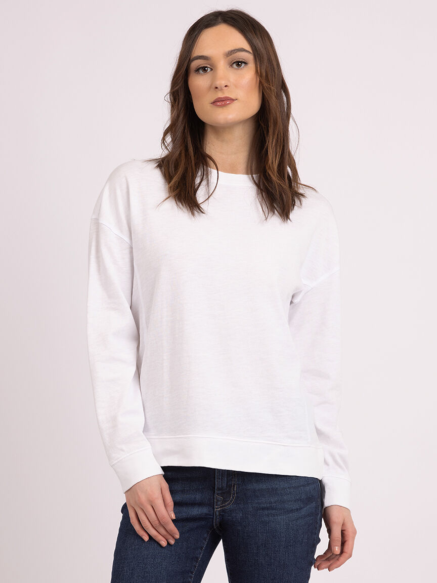 joni crew neck top