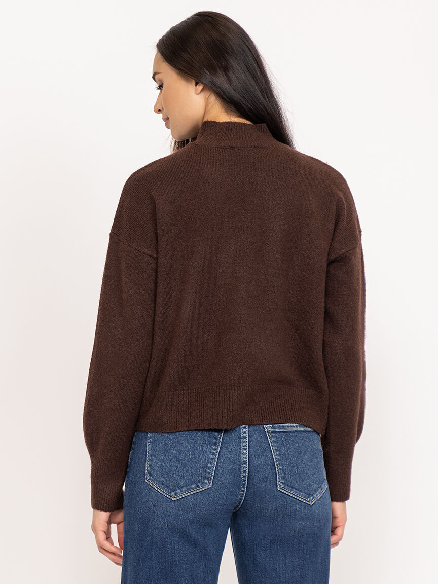 mock neck sweater