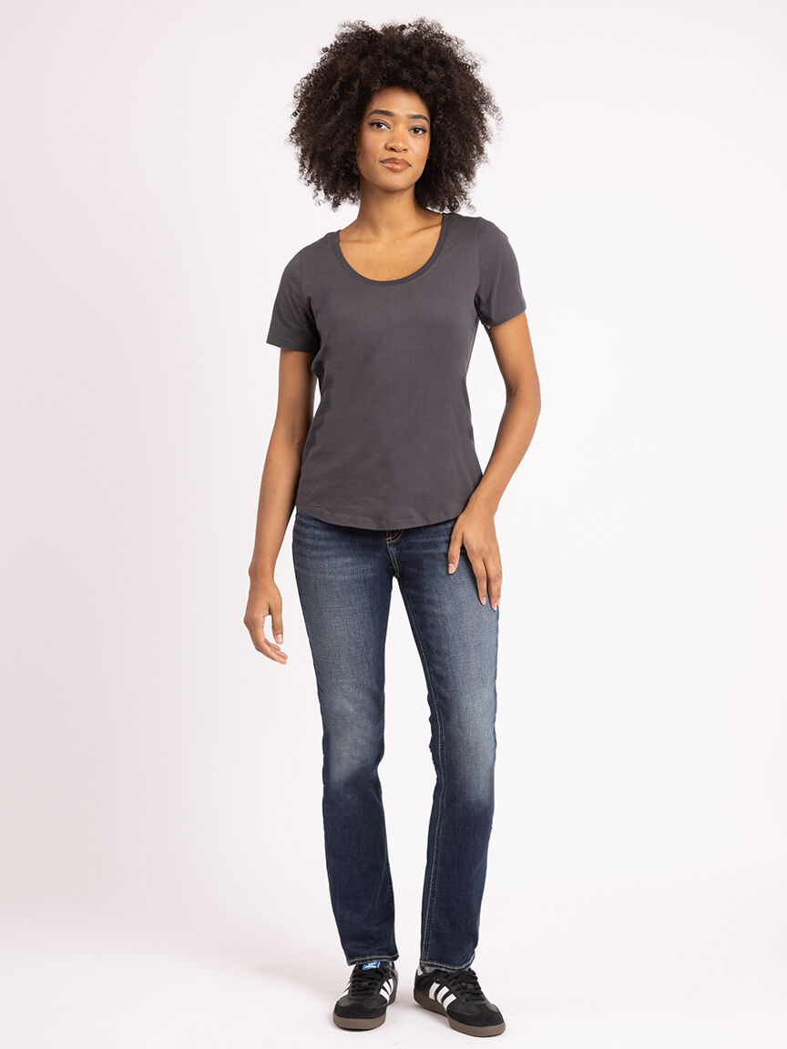saige scoop neck t-shirt
