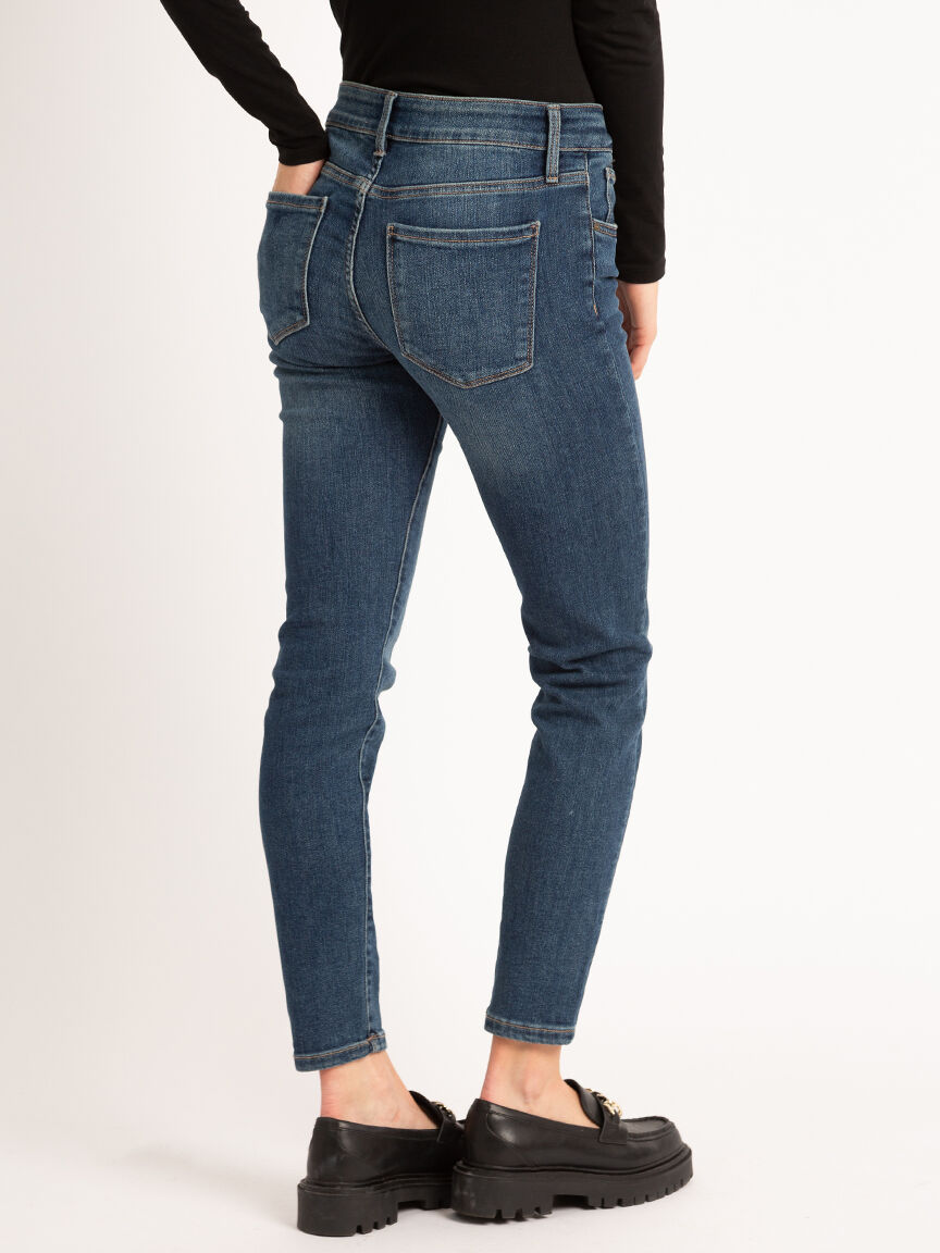 Mid rise ankle jeans top