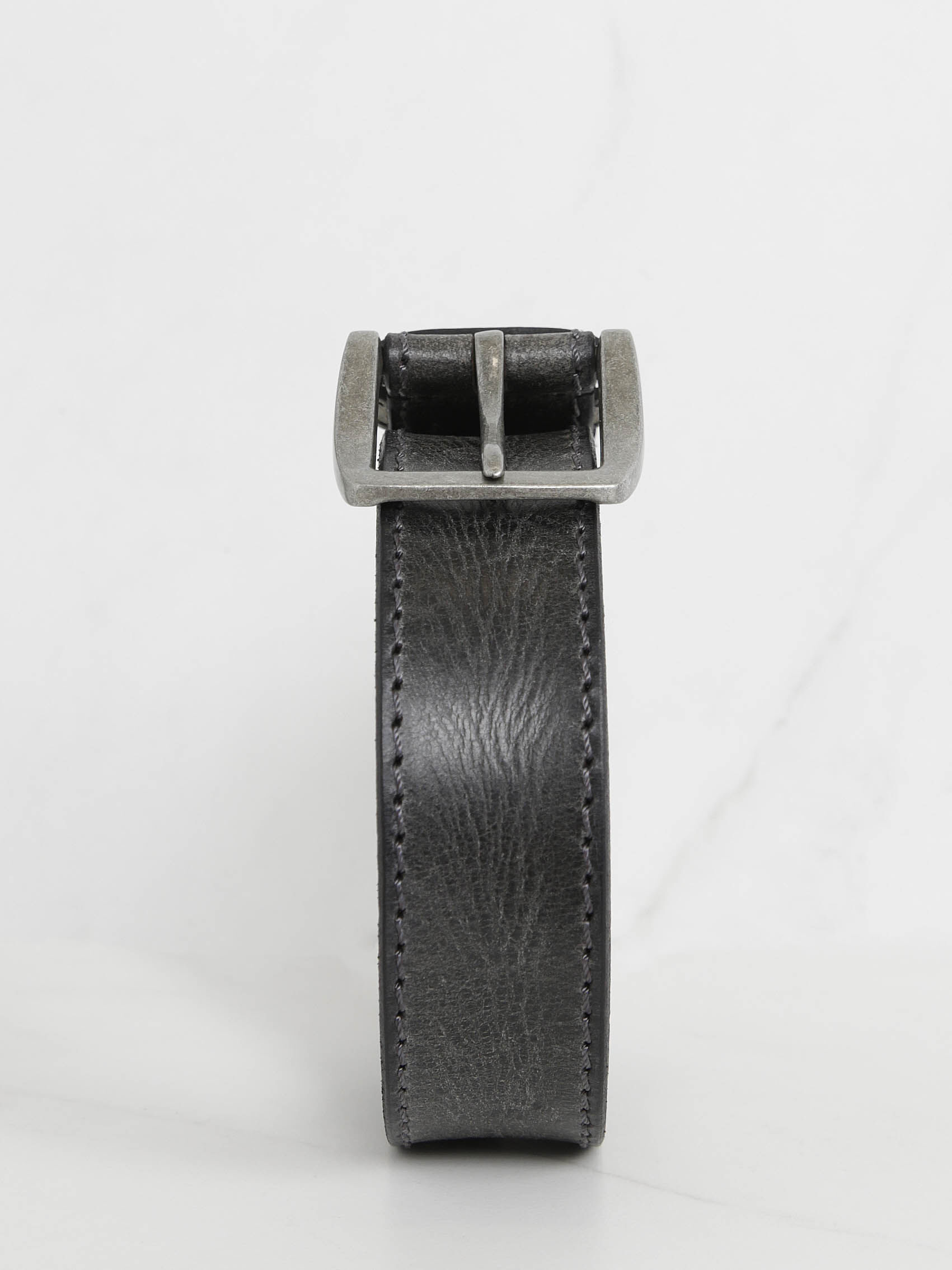 men's vintage finish leather belt