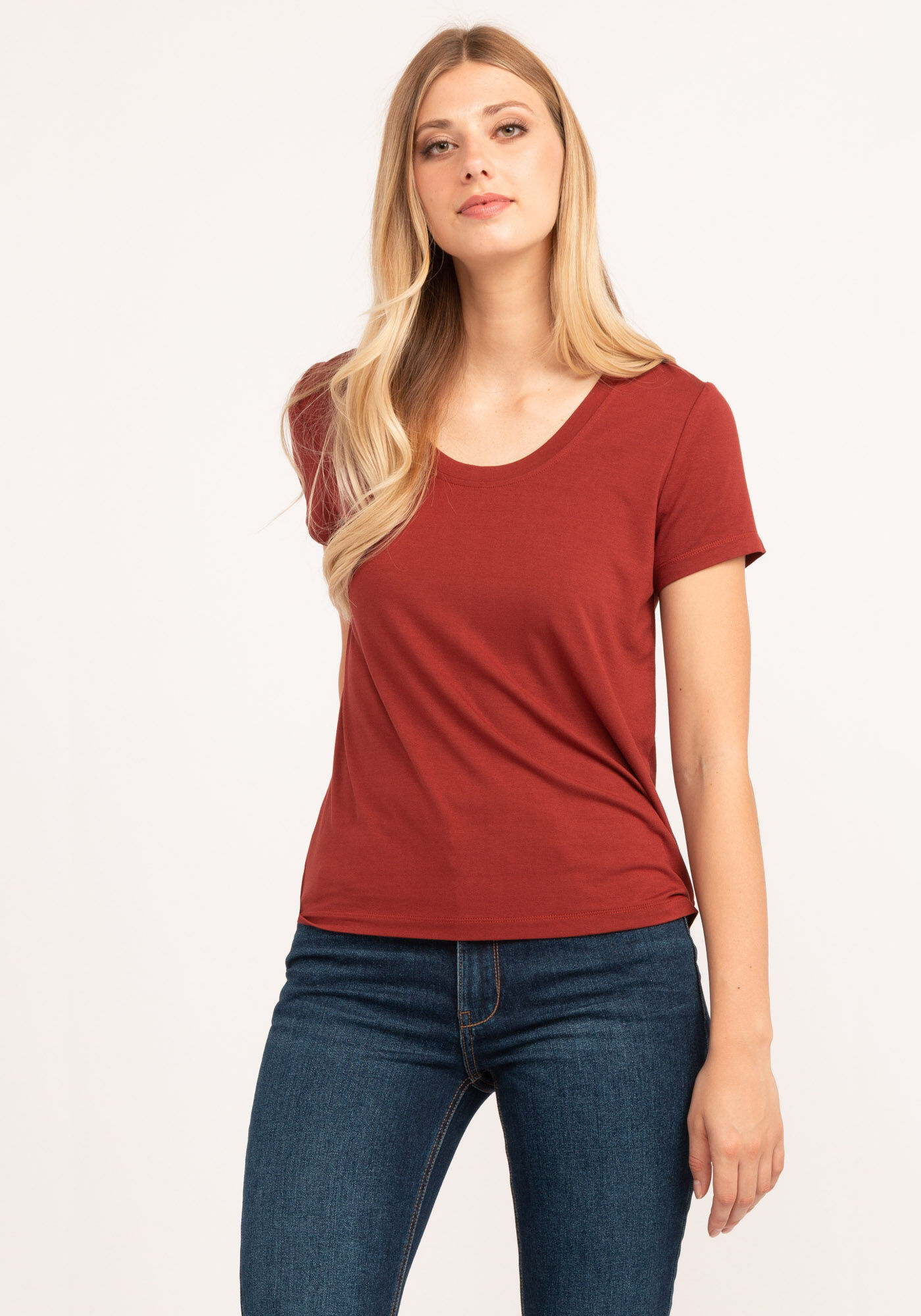 basic scoop neck short sleeve t-shirt Image 3