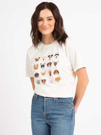dog short sleeve graphic t-shirt
