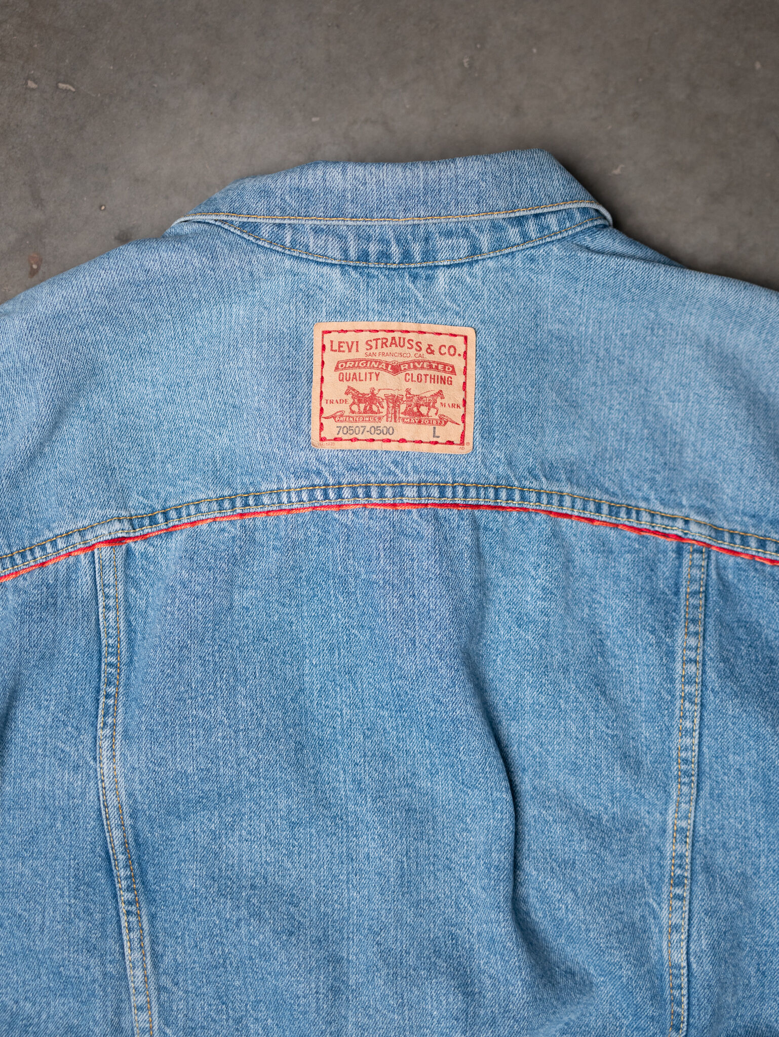 levi's type III trucker jacket with embroidery Image 6