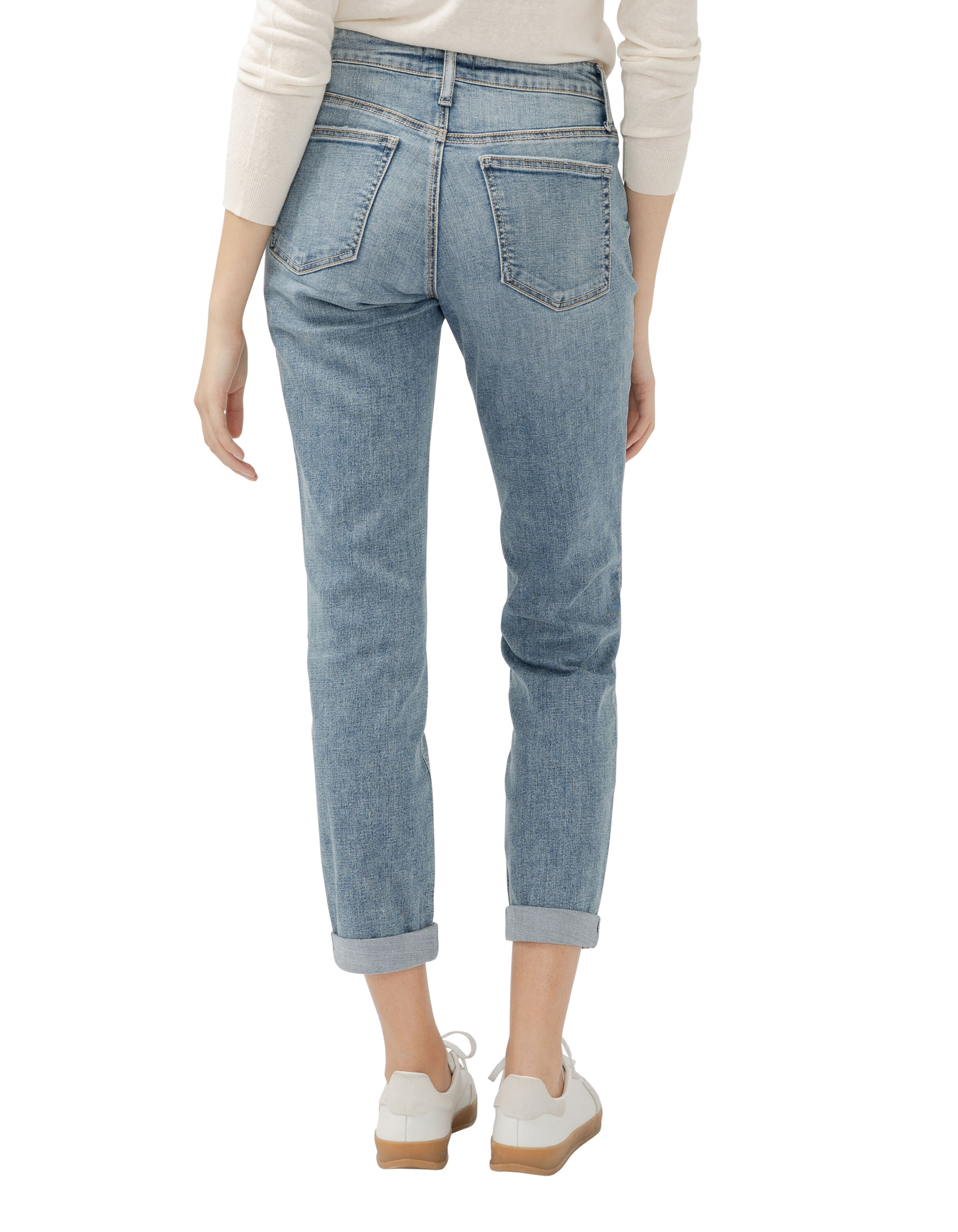Boyfriend Slim Leg Luxe Stretch Jeans