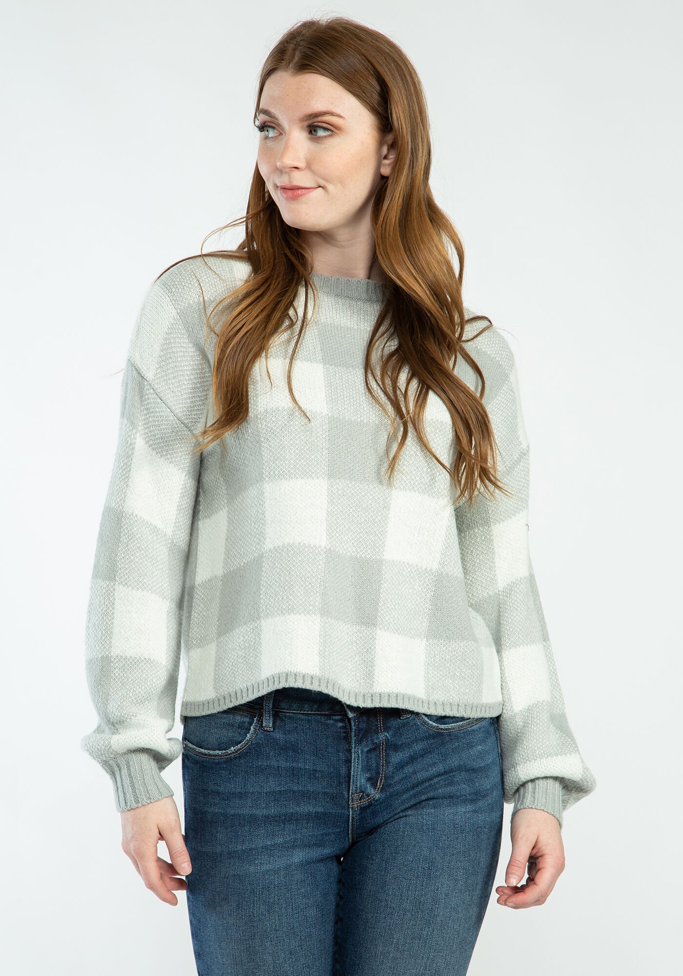 Buffalo plaid cheap womens sweater