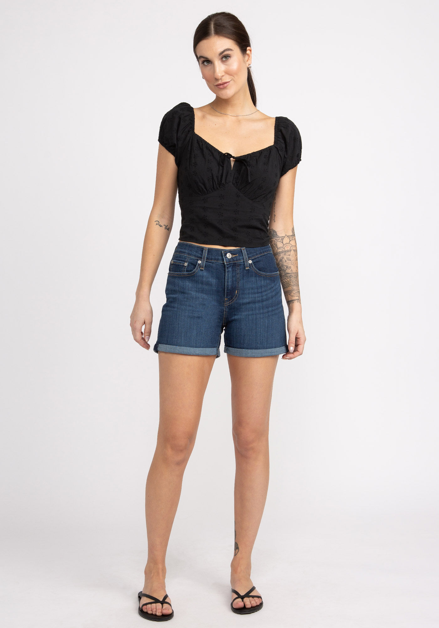 viola eyelet corset top Image 3