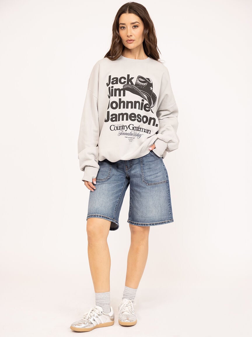 country gentleman whiskey oversized crewneck