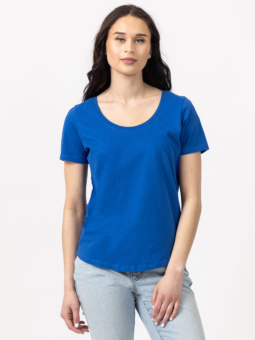 saige scoop neck t-shirt Image 1