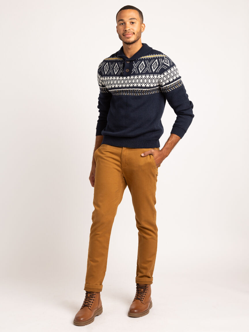 gregory fairisle shawl collar pullover Image 3