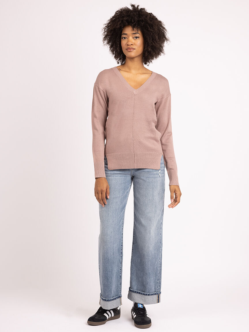 v neck sweater Image 2