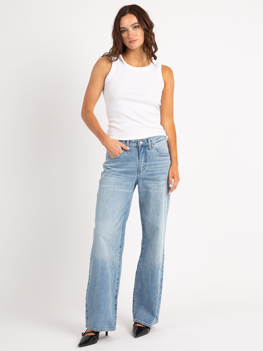 slouchy straight jeans Image 5