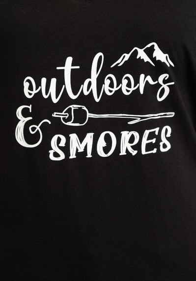 outdoor and smores graphic t-shirt Image 5