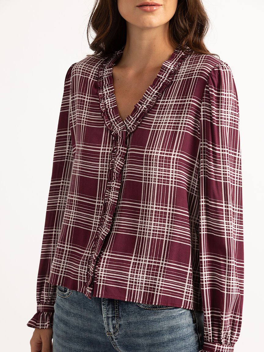 Sybil plaid long-sleeve Image 4