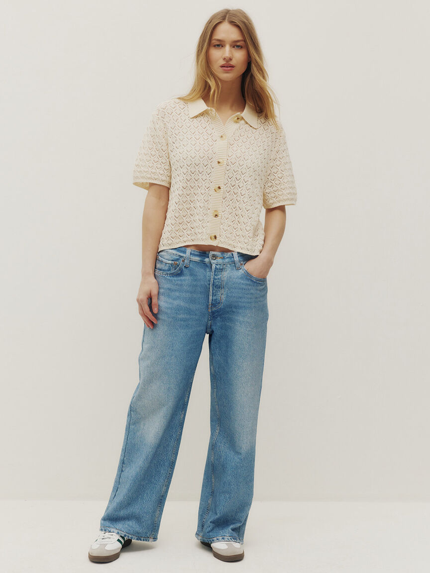 monica beach buttonup