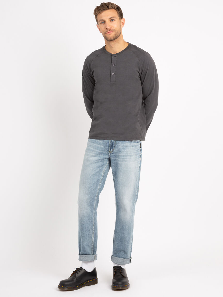 lucas long sleeve henley t-shirt Image 2