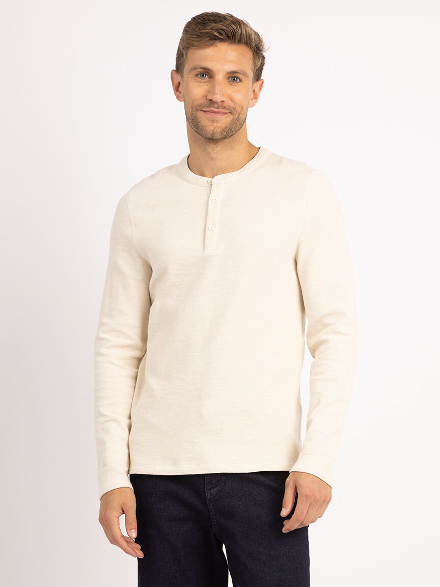craig textured henley Image 1