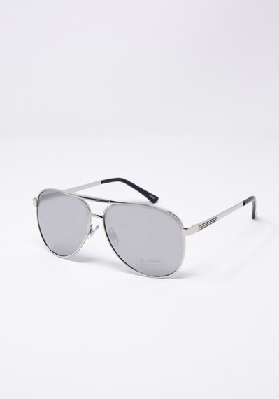metal frame aviator sunglasses Image 3