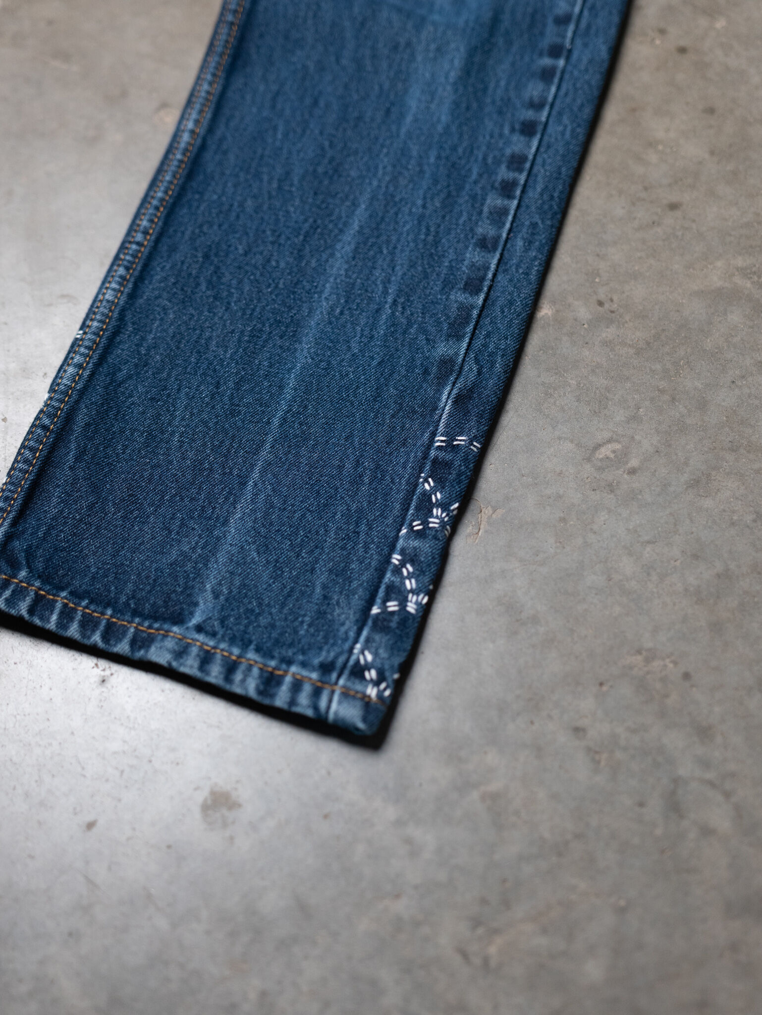 levi's 505 jean with sashiko Image 3