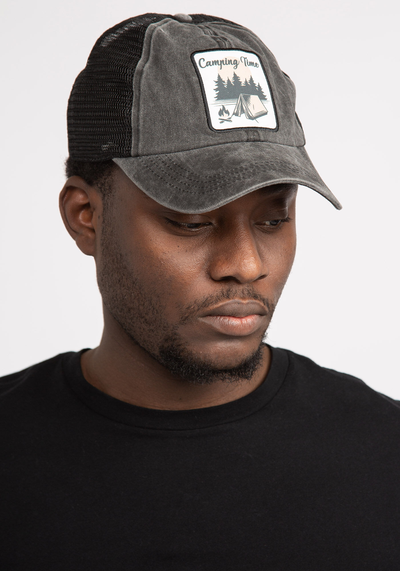 baseball cap with mesh back Image 3