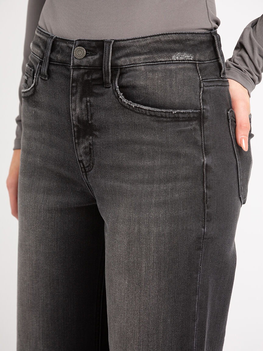 high-rise wide leg jean Image 6