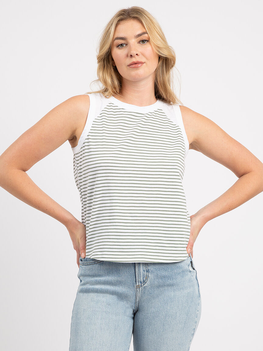 mildred muscle tank stripe Image 4