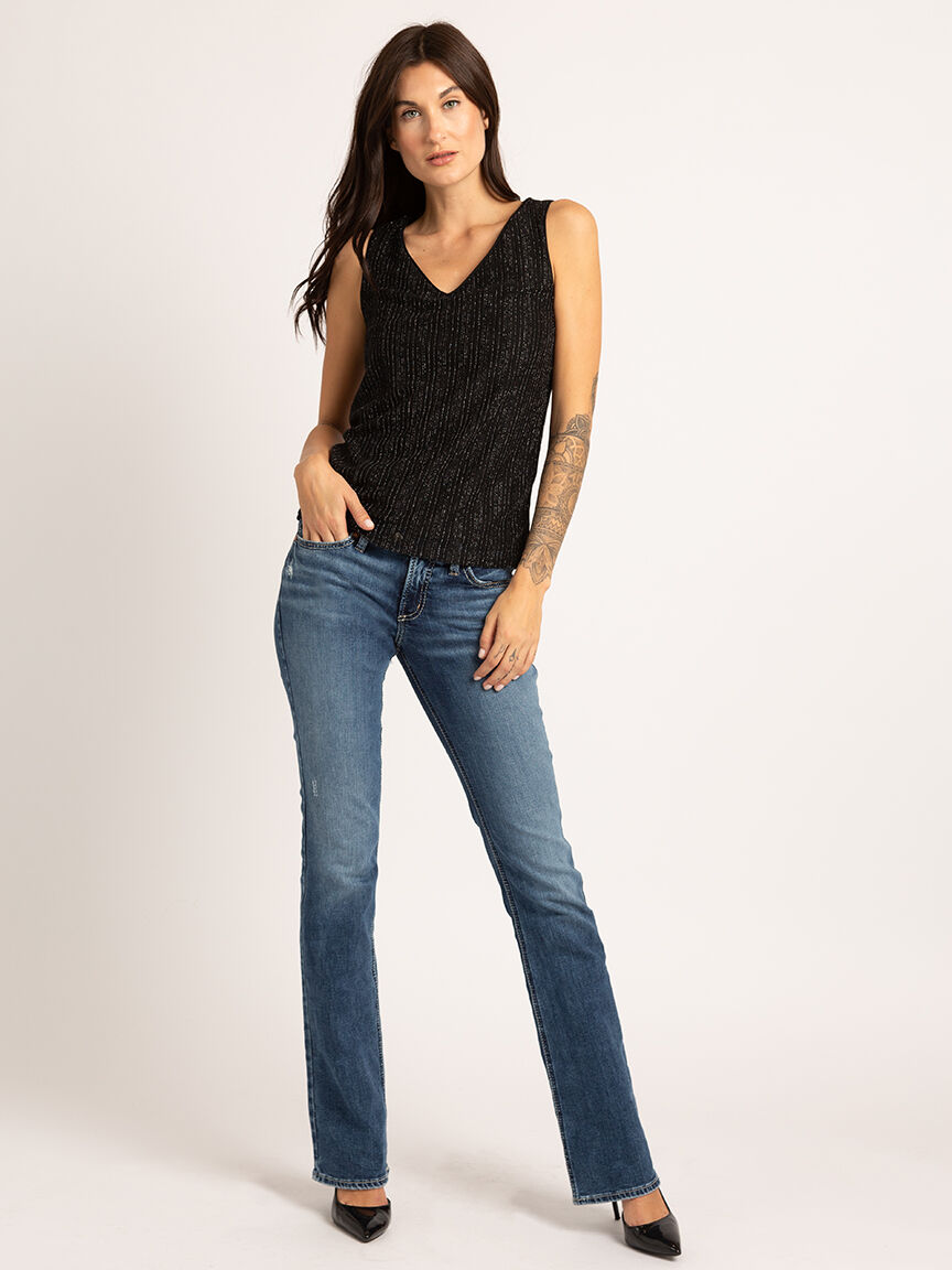 dannii double v-neck tank top  Image 3