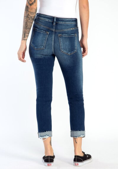 high rise slim leg jeans Image 5