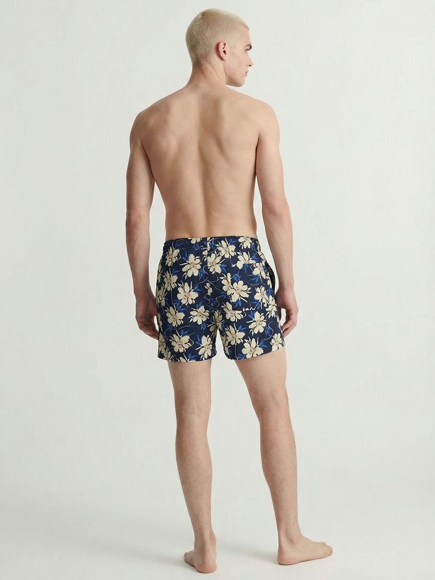 flower seersucker swimshort