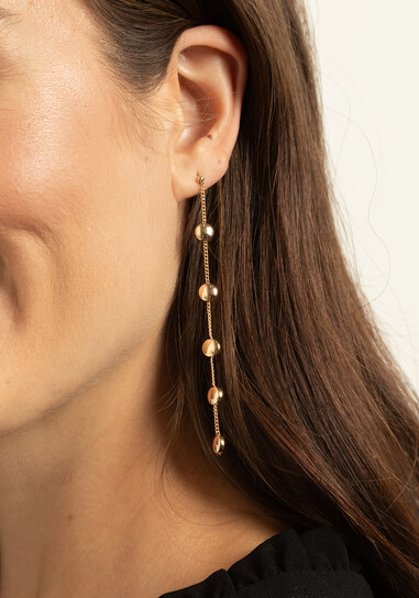earrings with dangle dots