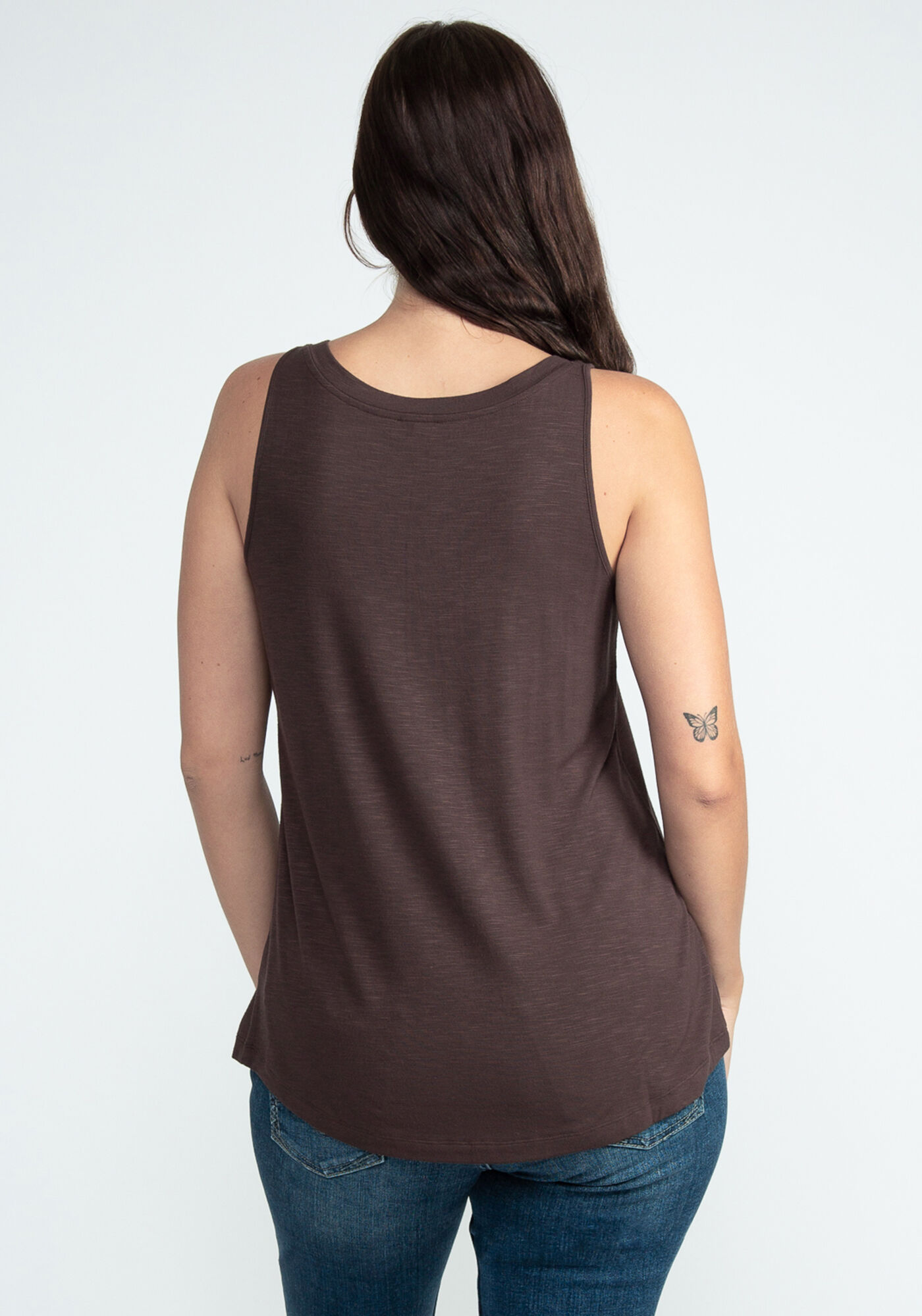 ela v neck textured knit tank Image 2
