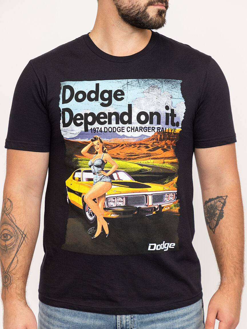 unisex dodge charger graphic tee