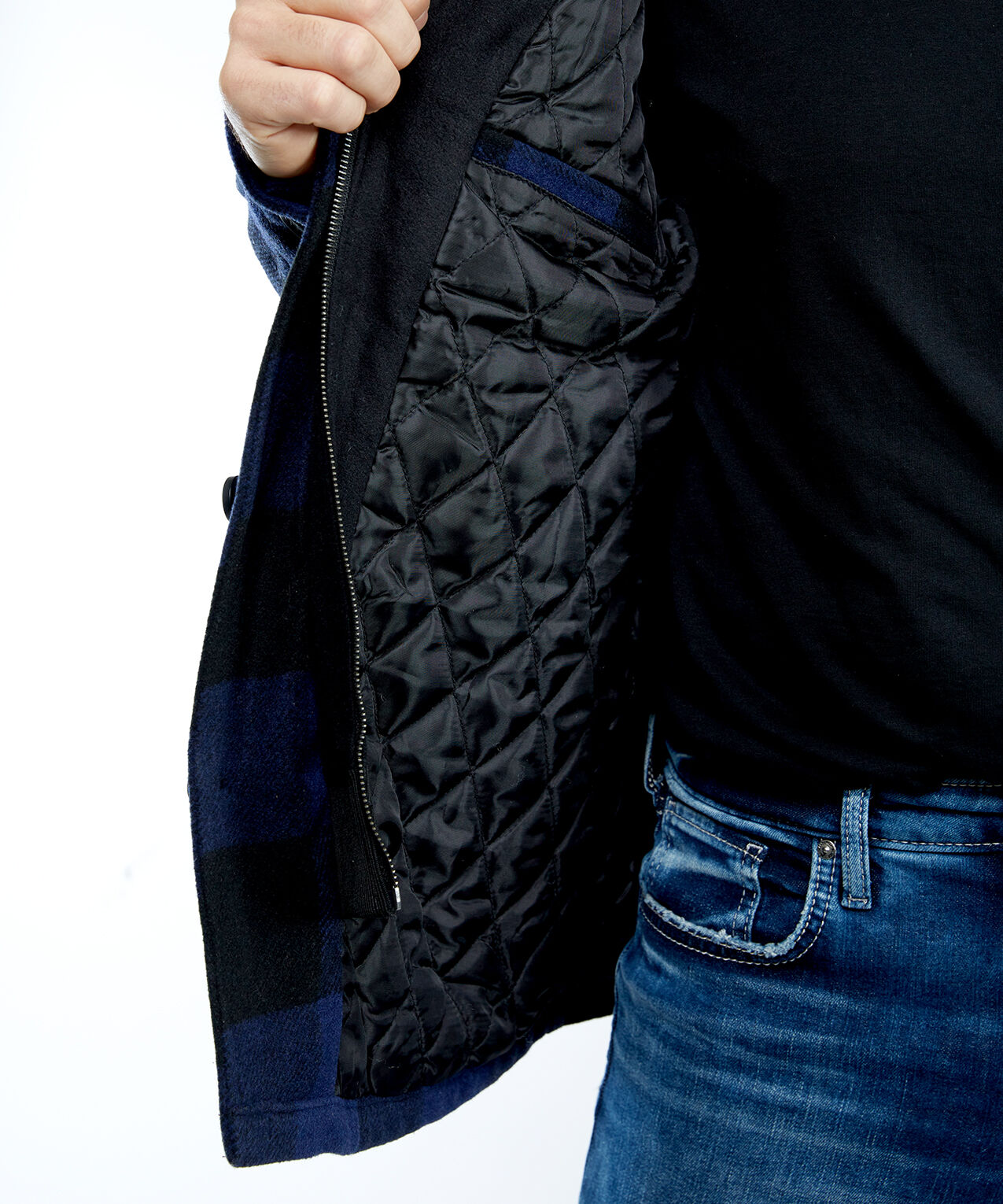  73mw180s - quilted shacket with hood Image 6