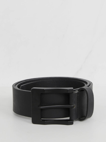 men's black buckle belt Image 1