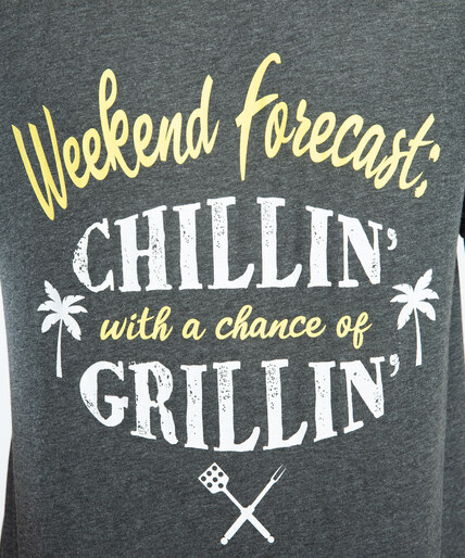 weekend forecast chillin & grillin tee Image 5