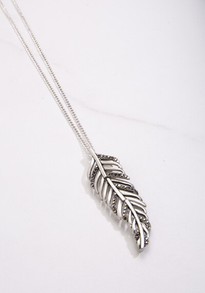 necklace with feather pendant necklace with feather pendant Image 2