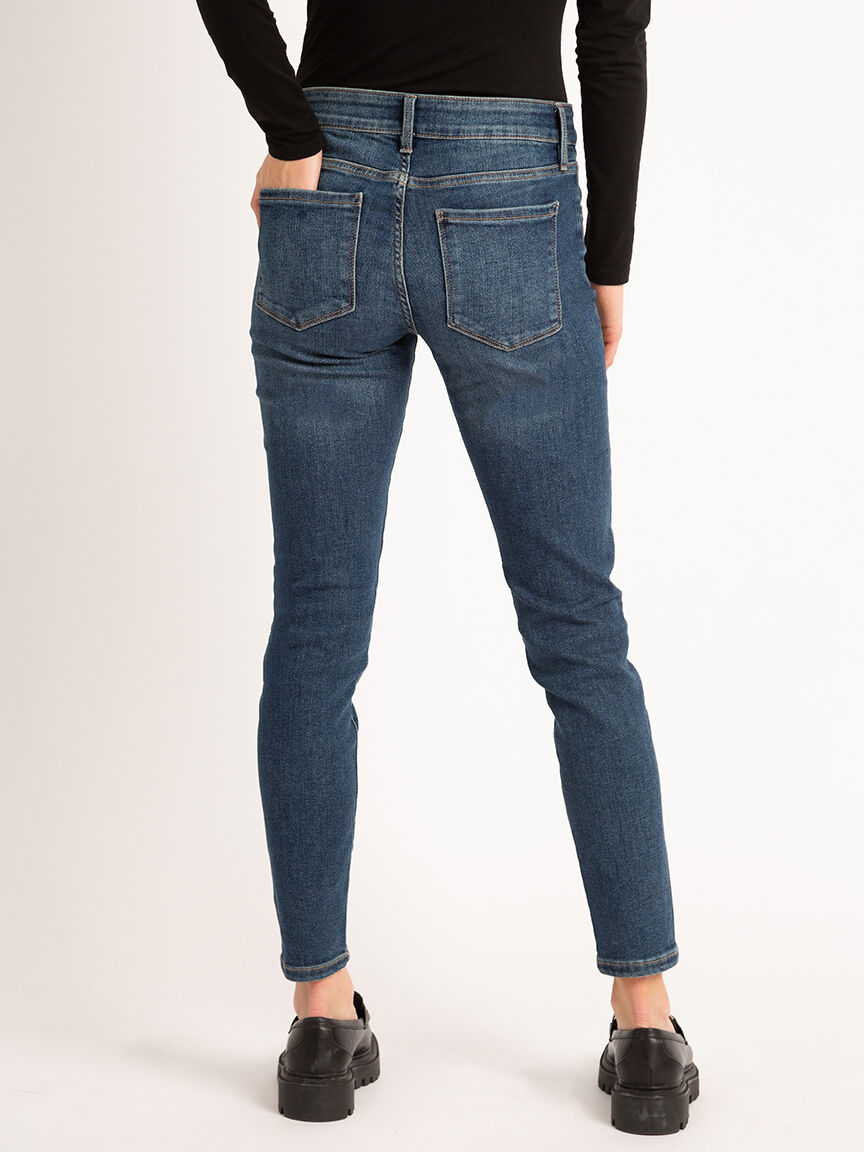 mid rise skinny jeans Image 4