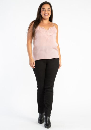 odette lace neck satin cami odette lace neck satin cami
