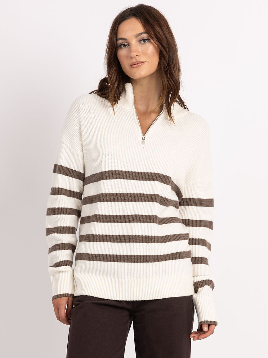 mauren 1 4 zip mock neck sweater Bootlegger 2000007473